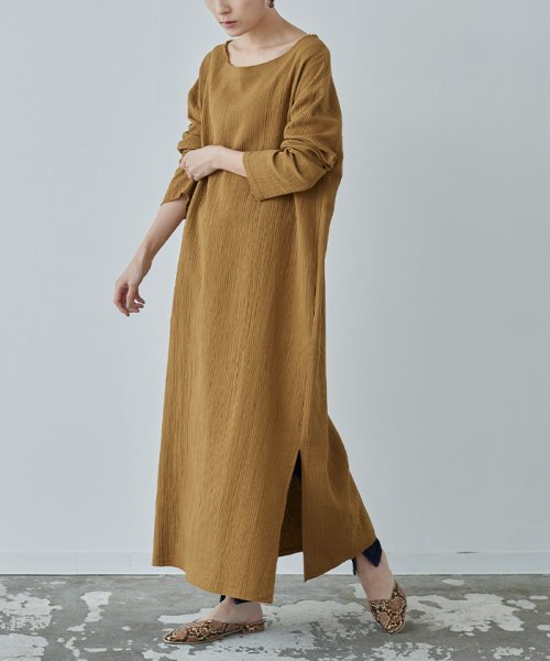 カットオフサイドスリットロングワンピース ミエット Miette D Fashion カットオフサイドスリットロングワンピース ミエット Miette D Fashion