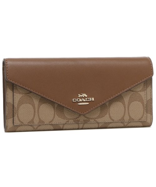 クーポン セール58 Off コーチ 長財布 アウトレット レディース Coach 3034 Ime74 カーキ ブラウン コーチ Coach D Fashion