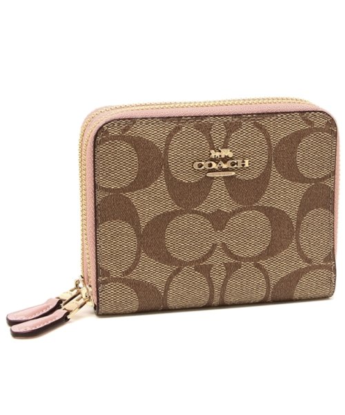 コーチ 折財布 アウトレット レディース Coach F Imp52 カーキ ピンク コーチ Coach D Fashion