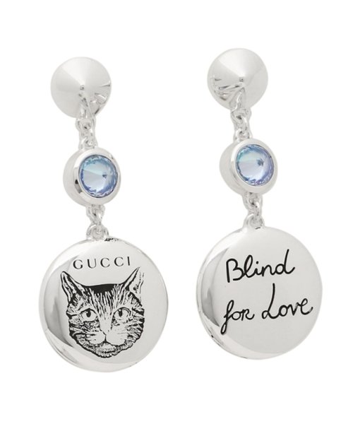 グッチ ピアス アクセサリー メンズ レディース Gucci J2965 8136 シルバー ブルー グッチ Gucci D Fashion グッチ ピアス アクセサリー メンズ レディース Gucci J2965 8136 シルバー ブルー グッチ Gucci D Fashion