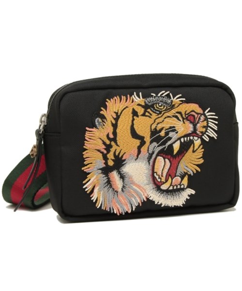 グッチ ショルダーバッグ メンズ Gucci K1nyx 8548 ブラック イエロー グッチ Gucci D Fashion