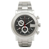 GUCCI/【2年保証】グッチ GUCCI GUCCI 時計 腕時計 グッチ 時計 メンズ 腕時計 GUCCI YA101309 Gラウンド クロノグラフ ステンレス ブラ/503521877