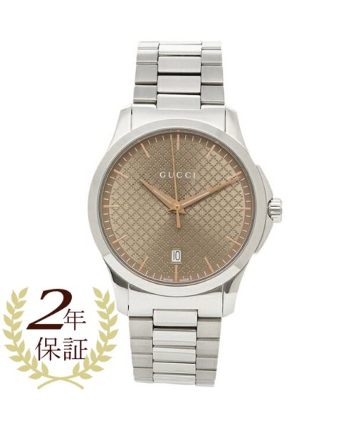 グッチ 腕時計 メンズ Gucci Ya シルバー ブラウン グッチ Gucci D Fashion