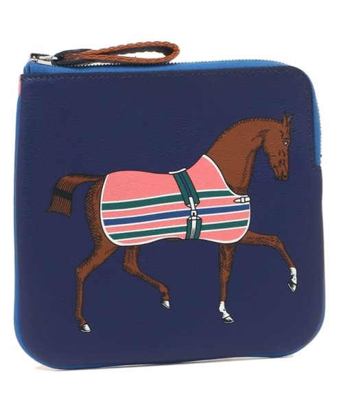 エルメス ミニポーチ ヴォースイフト ホース 馬 C刻印 ブルー ポーチ レディース Hermes ck エルメス Hermes D Fashion