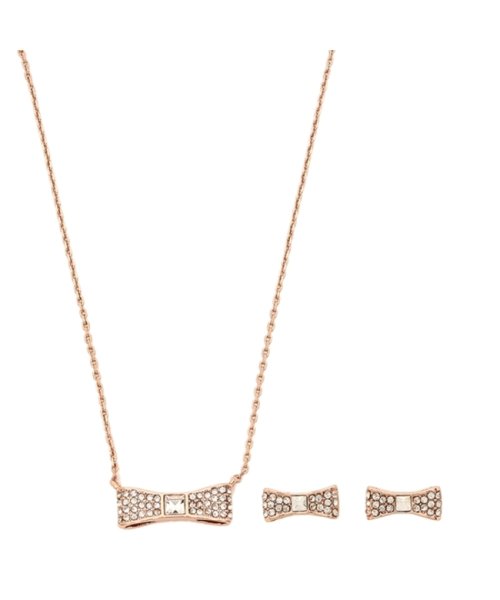 ケイトスペード ネックレス ピアス セット アクセサリー アウトレット レディース Kate Spade O0ru2938 726 クリア ローズゴールド ケイトスペードニューヨーク Kate Spade New York D Fashion