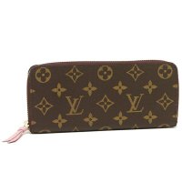 LOUIS VUITTON/ルイ ヴィトン Louis Vuitton 長財布 レディース LOUIS VUITTON M61298 ブラウン ライトピンク/503523497