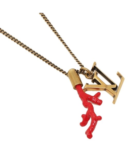 ルイヴィトン ネックレス アクセサリー レディース Louis Vuitton M603 ゴールド レッド ルイ ヴィトン Louis Vuitton D Fashion