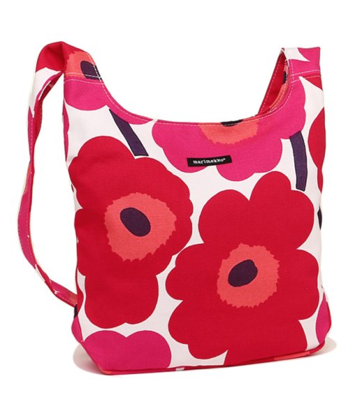 セール マリメッコ ショルダーバッグ レディース Marimekko 001 ホワイト レッド マリメッコ Marimekko D Fashion