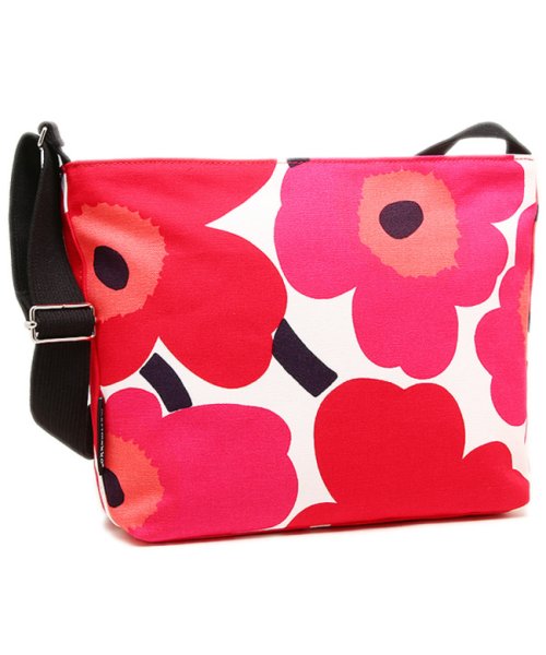 セール マリメッコ バッグ Marimekko 001 ウニッコ Unikko Osma ショルダーバッグ レディース White Red マリメッコ Marimekko D Fashion