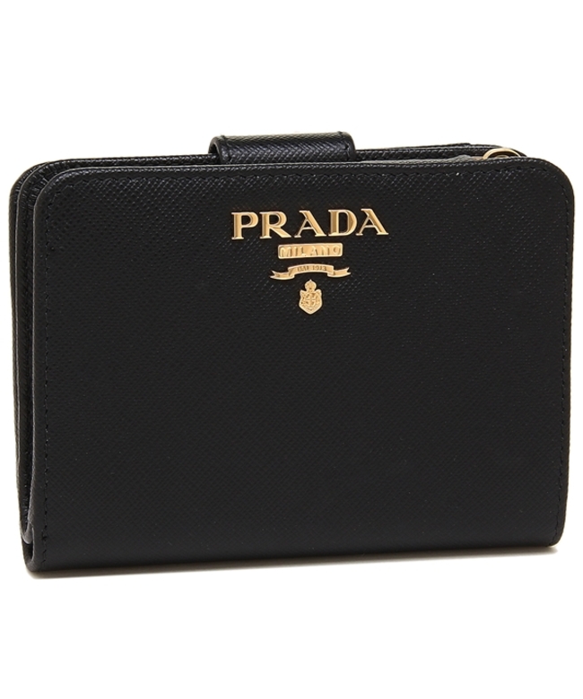 プラダ 折財布 レディース PRADA 1ML018 QWA F0002 ブラック(503524320