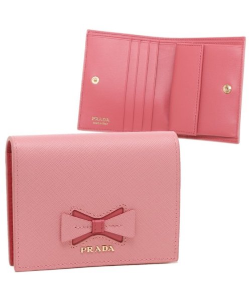 セール プラダ 折財布 レディース Prada 1mv4 2b7s F0btz ピンク プラダ Prada D Fashion