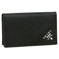 PRADA/プラダ PRADA カードケース 名刺入れ サフィアーノメタル ブラック メンズ PRADA 2MC122 QME F0002/503524409