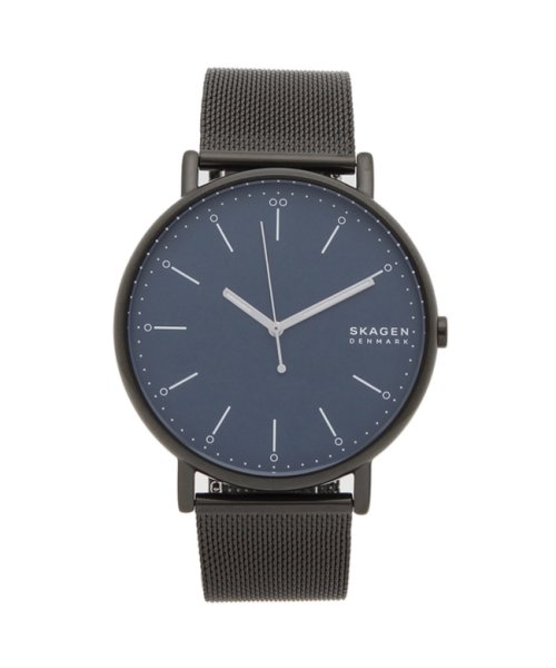 スカーゲン 腕時計 メンズ Skagen Skw6529 Signatur シグネチャー メッシュ 45mm ブラック ブルー スカーゲン Skagen D Fashion