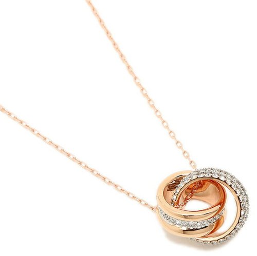 セール 24 Off スワロフスキー ネックレス アクセサリー Swarovski ピンクゴールド レディース シルバー スワロフスキー Swarovski D Fashion