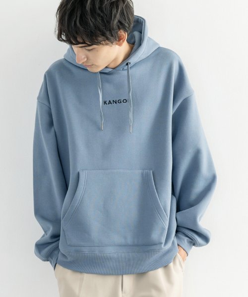 クーポン開催中 Kangol カンゴール パーカー スウェット メンズ レディース 裏起毛 別注 プルオーバー ドロップショルダー ビッグシルエット フード ゆったり あったか ロッキーモンロー Rocky Monroe D Fashion
