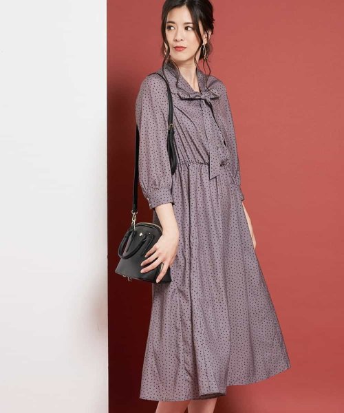 セール 洗える プリントボウタイワンピース オフオン Ofuon D Fashion セール 洗える プリントボウタイワンピース オフオン Ofuon D Fashion