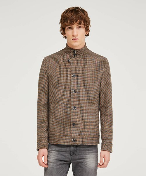 セール ツイードスタンドカラージャケット シスレー メンズ Sisley D Fashion セール ツイードスタンドカラージャケット シスレー メンズ Sisley D Fashion