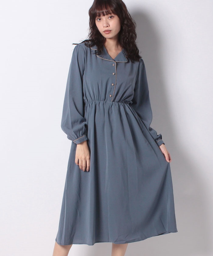 リハーズオール　ワンピース　ロングワンピース　オリーブ　トワヴァーズ OLIVE des OLIVE（オリーブデオリーブ）の「【WEB限定】高身長