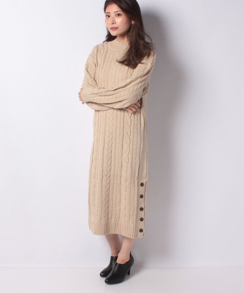セール 裾ボタンケーブルワンピース オリーブデオリーブ Olive Des Olive D Fashion セール 裾ボタンケーブルワンピース オリーブデオリーブ Olive Des Olive D Fashion