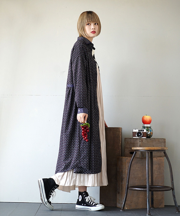ペイズリーパイピング シャツワンピース(503544969) | イーザッカ