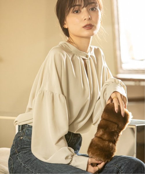 Web限定追加予約 Asami Nakamura Noble 2wayチョーカー風ネックブラウス スピック スパン ノーブル Noble D Fashion