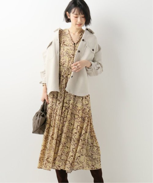 Ne Quittez Pas ヌキテパ Fine Crapeflower プリントピンタックワンピース イエナ Iena D Fashion
