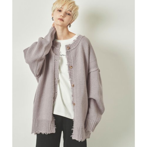 セール 前後2wayダメージニットカーディガン ティティベイト Titivate D Fashion セール 前後2wayダメージニットカーディガン ティティベイト Titivate D Fashion