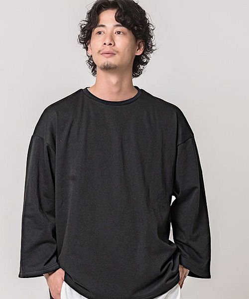 Cavaria キャバリア 裏ボアクルーネック長袖ビッグトレーナー キャバリア Cavaria D Fashion Cavaria キャバリア 裏ボアクルーネック長袖ビッグトレーナー キャバリア Cavaria D Fashion