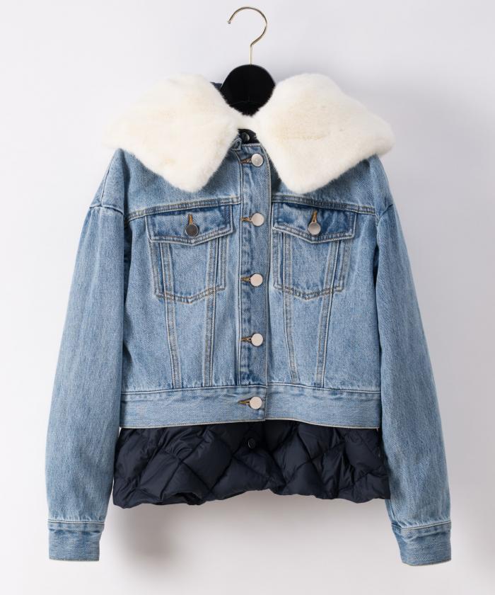 セール 60%OFF】エコファーデニムコンビジャケット(503557257