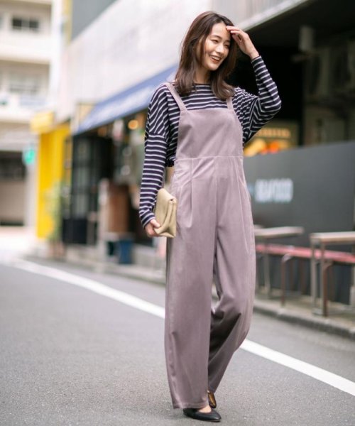 セール ベロアコールサロペット ナノ ユニバース Nano Universe D Fashion