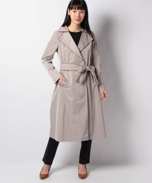 セール バイカラートレンチコート レリアン Leilian D Fashion