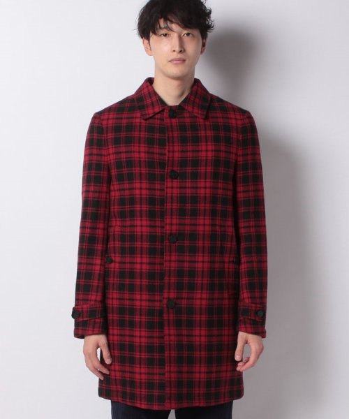 セール ウール混チェックコート ベネトン メンズ Benetton Mens D Fashion
