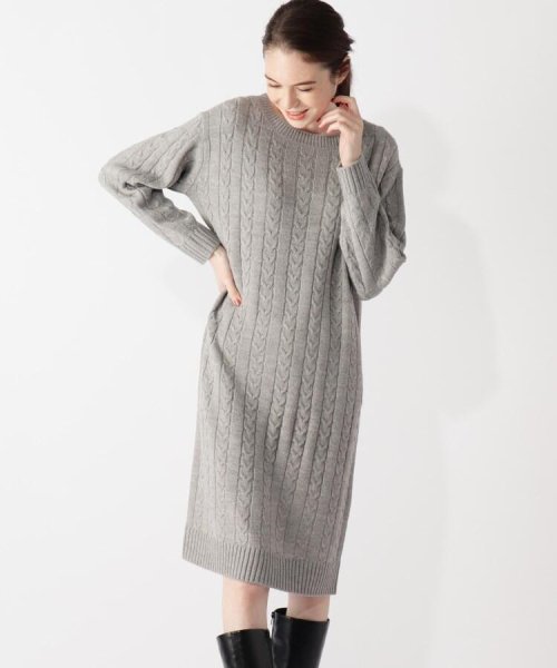 セール S Ll ケーブルニットワンピース グローブ Grove D Fashion セール S Ll ケーブルニットワンピース グローブ Grove D Fashion
