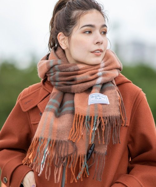セール71 Off Web限定カラー フェザータッチチェックストール マフラー コーエン Coen D Fashion