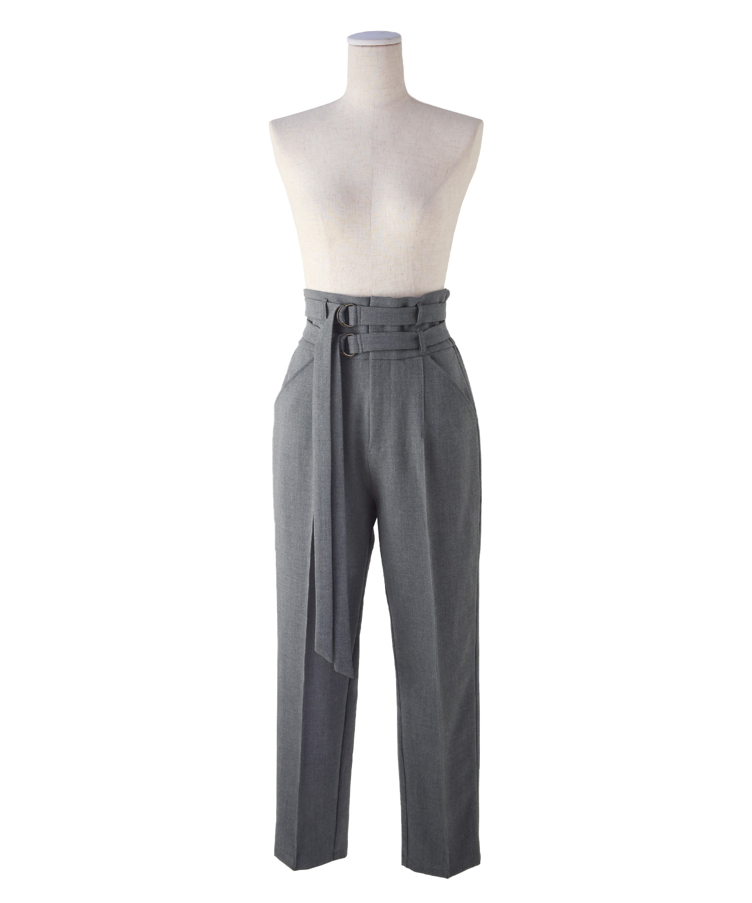 ミエリ インヴァリアント MIELI INVARIANT W Belt Tapered Pants