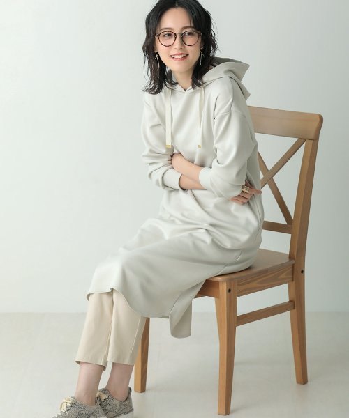 大人カジュアル ハンサムスエットチュニックワンピース ブージュルード Bou Jeloud D Fashion