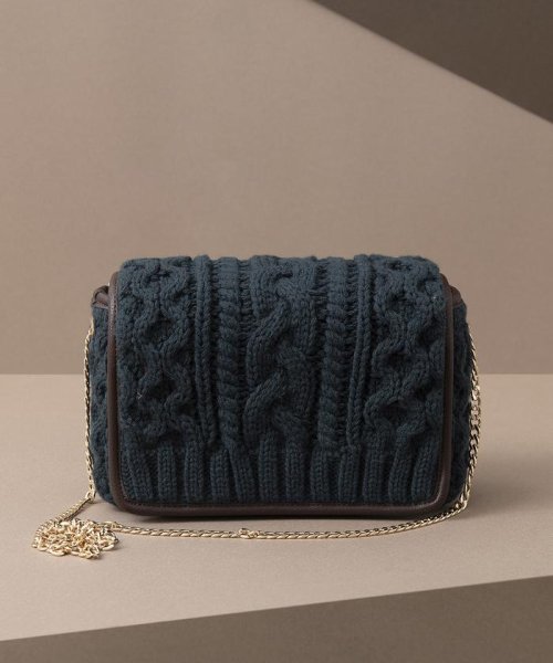 ケーブルニットショルダーバッグ アンドシュエット Chouette D Fashion ケーブルニットショルダーバッグ アンドシュエット Chouette D Fashion