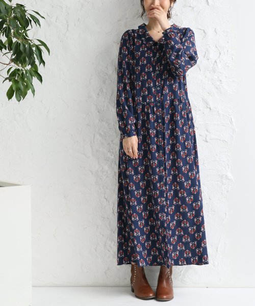 セール ボタニカル柄シャツワンピース オシャレウォーカー Osharewalker D Fashion セール ボタニカル柄シャツワンピース オシャレウォーカー Osharewalker D Fashion
