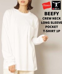 JEANS MATE/【HANES】BEEFY ビーフィー H5196 コットン100% ロング スリーブ Tシャツ 長袖 ヘビーウェイト タフで型崩れしにくい/503556370