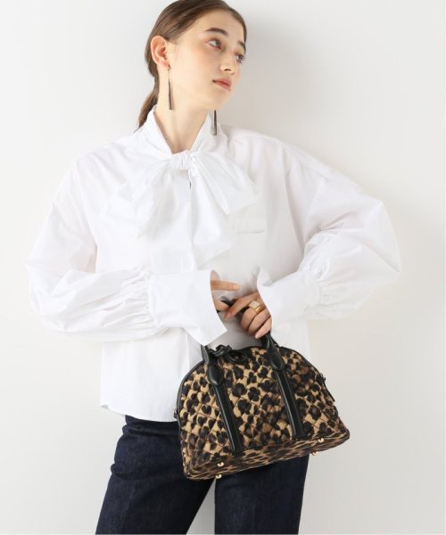 Jejia タイカラー ボリュームスリーブ シャツ スピック スパン ノーブル Noble D Fashion