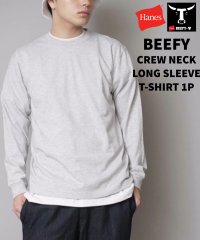 JEANS MATE/【HANES】BEFFY ビーフィー H5186 ロング スリーブ Tシャツ コットン100% ヘビーウェイト タフで型崩れしにくい /503545521