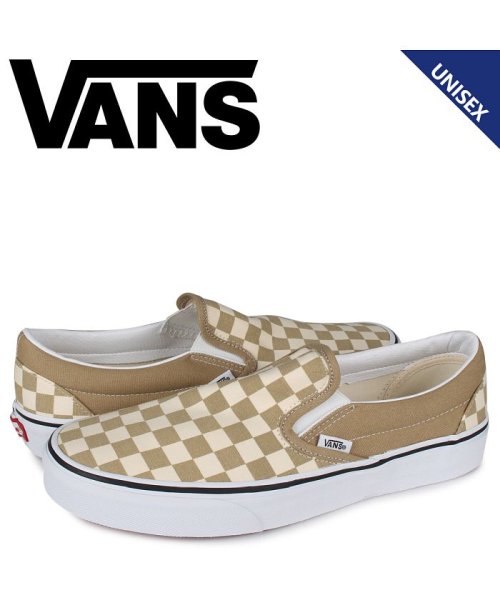 VANS ヴァンズ スリッポン クラシック スニーカー メンズ レディース バンズ CLASSIC SLIP-ON カーキ VN0A4BV31G9(503572010) ヴァンズ(VANS) d fashion ヴァンズ VANS バンズ ボルト クラシック スリッポン 茶色 ブラウン