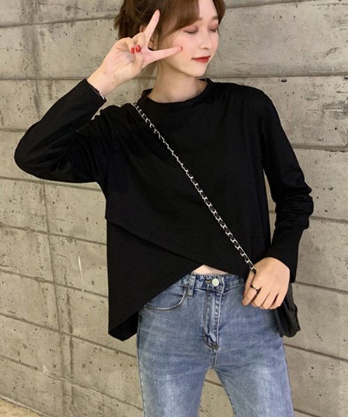 セール tシャツ レディース 長袖 へそ出し ショート丈 トップス 無地 綿 カットソー 薄手 黒 白 ショッピングゴー Shoppinggo D Fashion セール tシャツ レディース 長袖 へそ出し ショート丈 トップス 無地 綿 カットソー 薄手 黒 白 ショッピングゴー Shoppinggo D Fashion