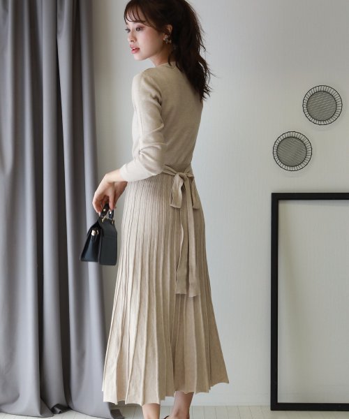 セール カシュクールニットワンピース ブルーイースト Blueeast D Fashion セール カシュクールニットワンピース ブルーイースト Blueeast D Fashion