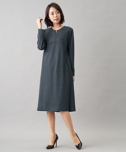 ヘリンボーンワンピース レリアン Leilian D Fashion