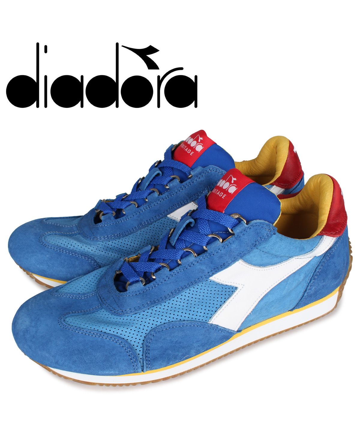 ディアドラ diadora ディアドラ Diadora エキップ スエード スニーカー メンズ EQUIPE SUEDE SW ブルー  175150(503583878) | ディアドラ(DIADORA) - d fashion