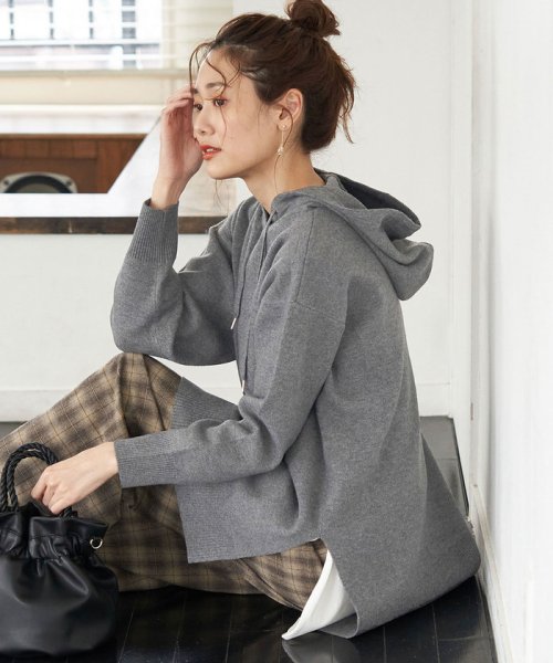 セール リンクコーデ スリットニットフーディー ロペピクニック Rope Picnic D Fashion セール リンクコーデ スリットニットフーディー ロペピクニック Rope Picnic D Fashion