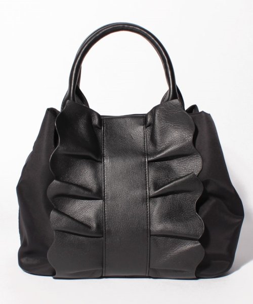 レザーフリルハンドバッグ レリアン Leilian D Fashion