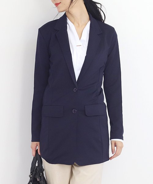 セール ロングジャケット テーラードジャケット アウター 春アウター シンプル スーツ レディース アミュレット Amulet D Fashion セール ロングジャケット テーラードジャケット アウター 春アウター シンプル スーツ レディース アミュレット Amulet D Fashion