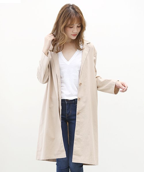 セール リネンチェスターコート リネン 麻 テーラード レディースファッション 春 秋 アミュレット Amulet D Fashion